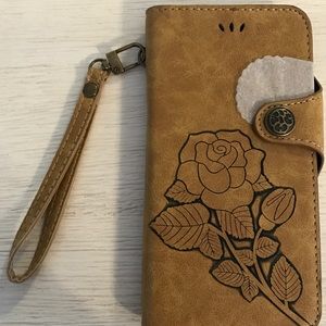 *For Mom*IPhone 6Plus Case/Leather Wallet/Wristlet